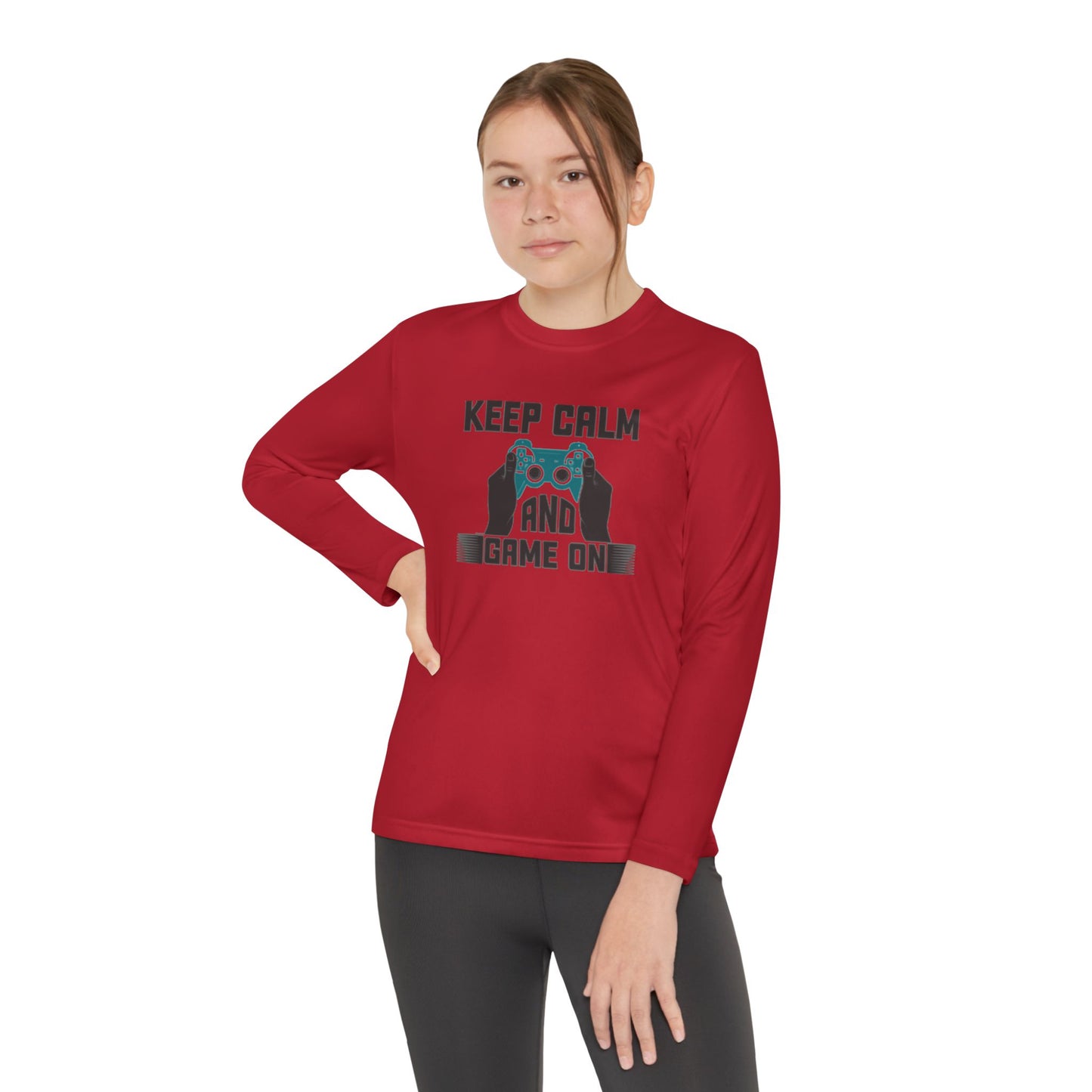 Kids Fun Gaming Long Sleeve Keep Calm and Game On