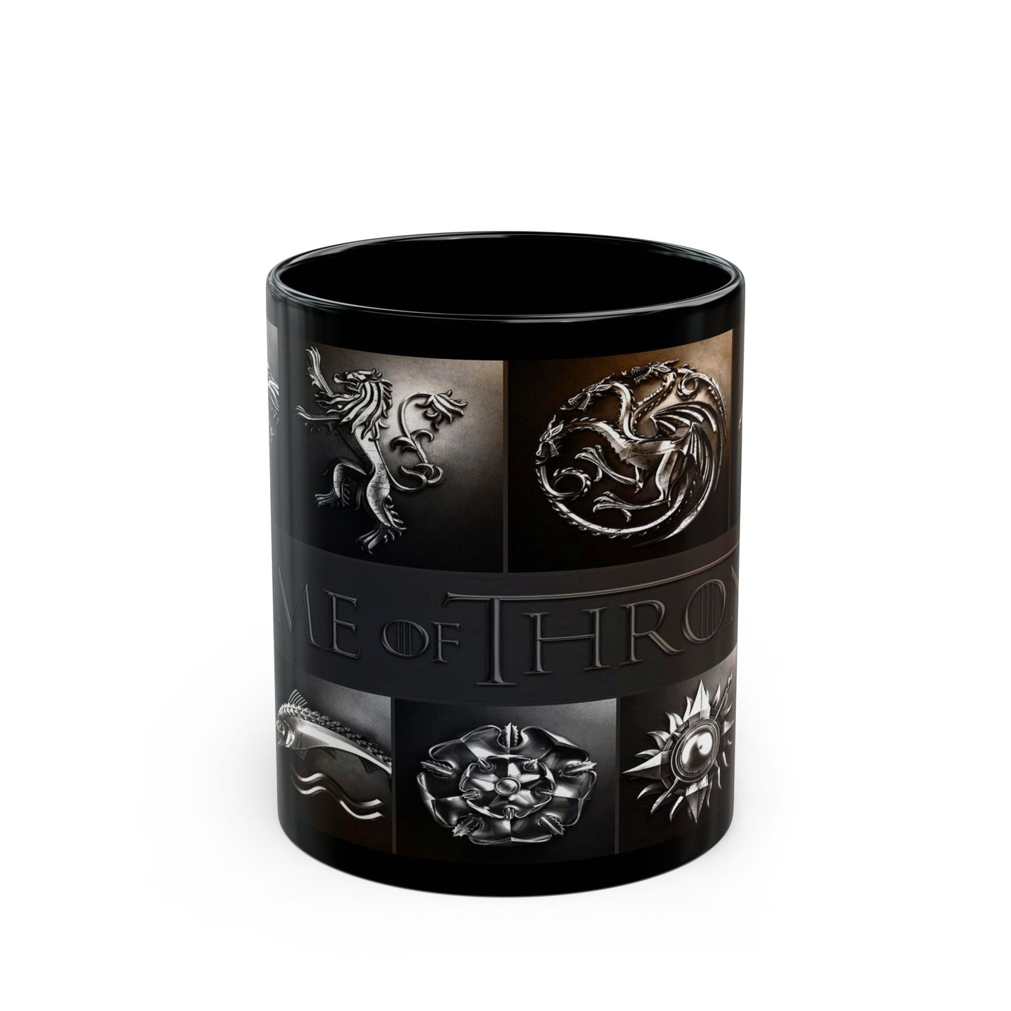 Game of Thrones House Sigils Black Mug 11oz