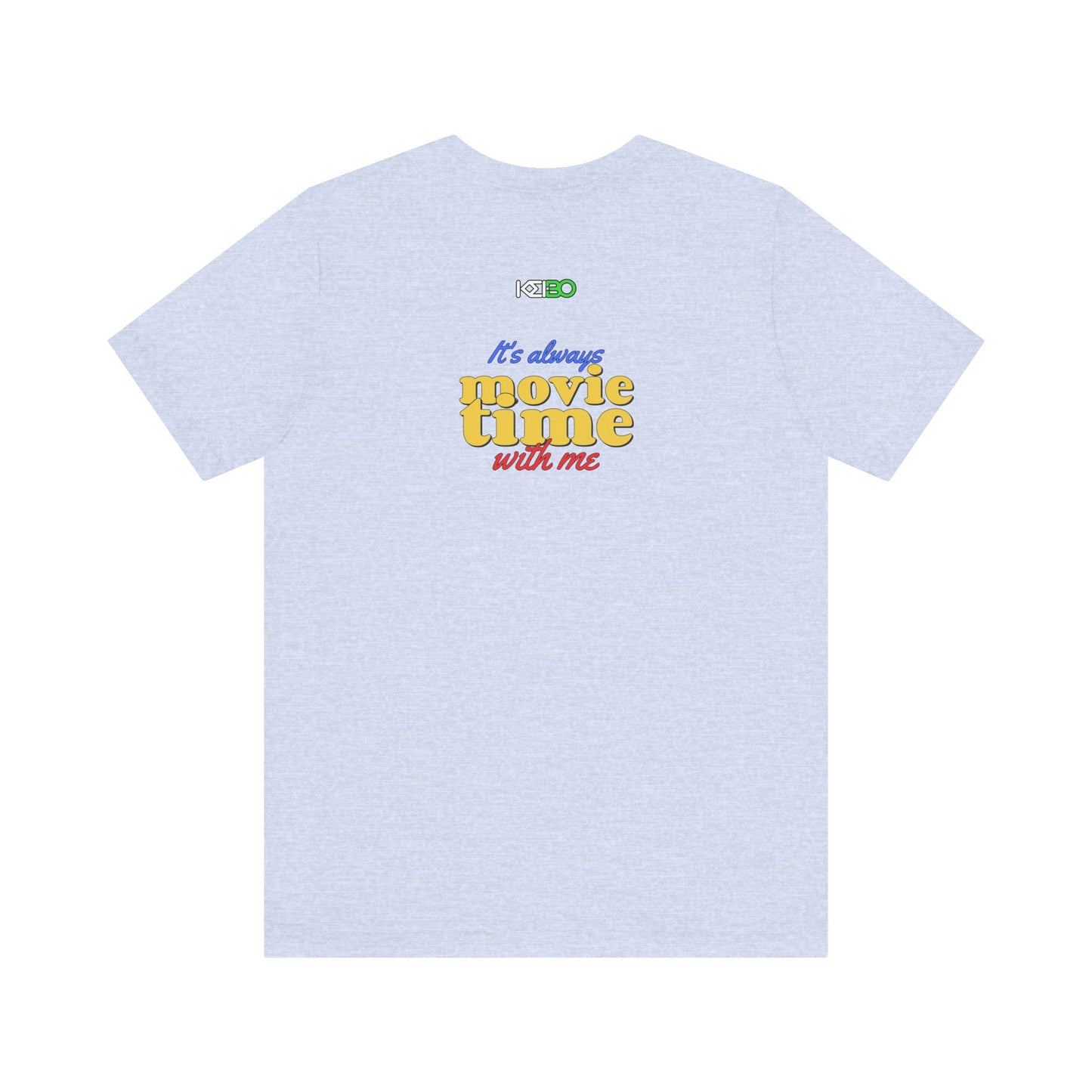 Movie Time Men's Jersey Tee - Fun Graphic T-Shirt for Film Lovers