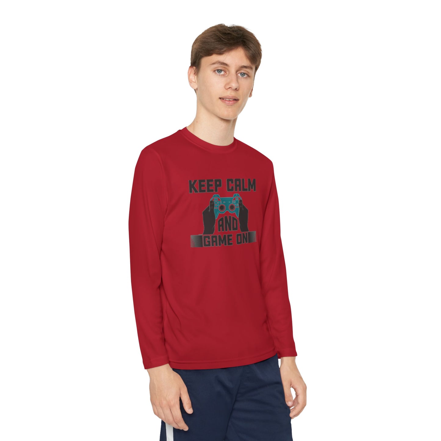 Kids Fun Gaming Long Sleeve Keep Calm and Game On