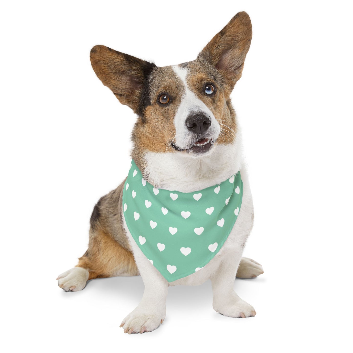 Love Heart Pattern Pet Bandana Collar for Dogs