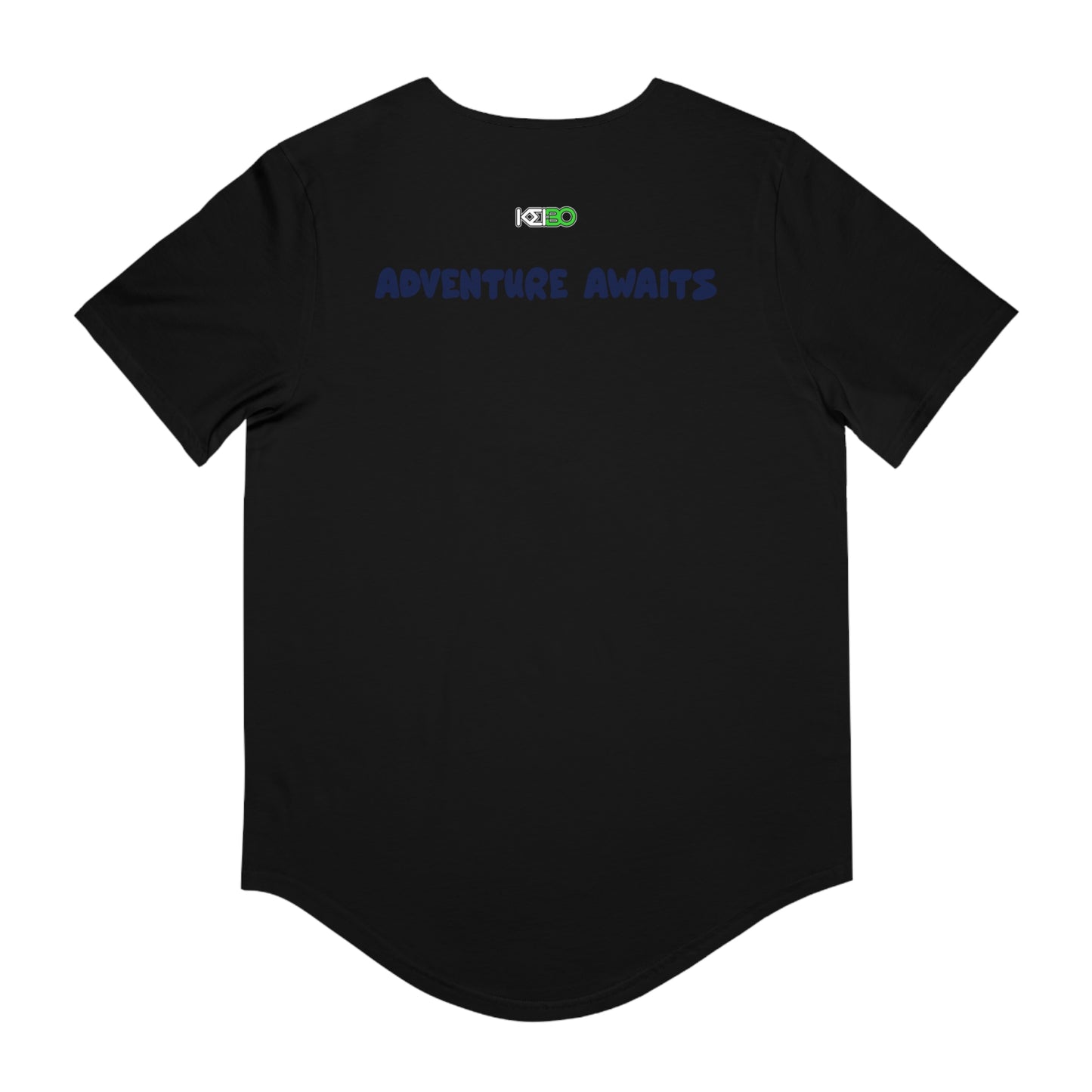 Adventure Awaits Men's Curved Hem Tee – Perfect for Outdoor Enthusiasts