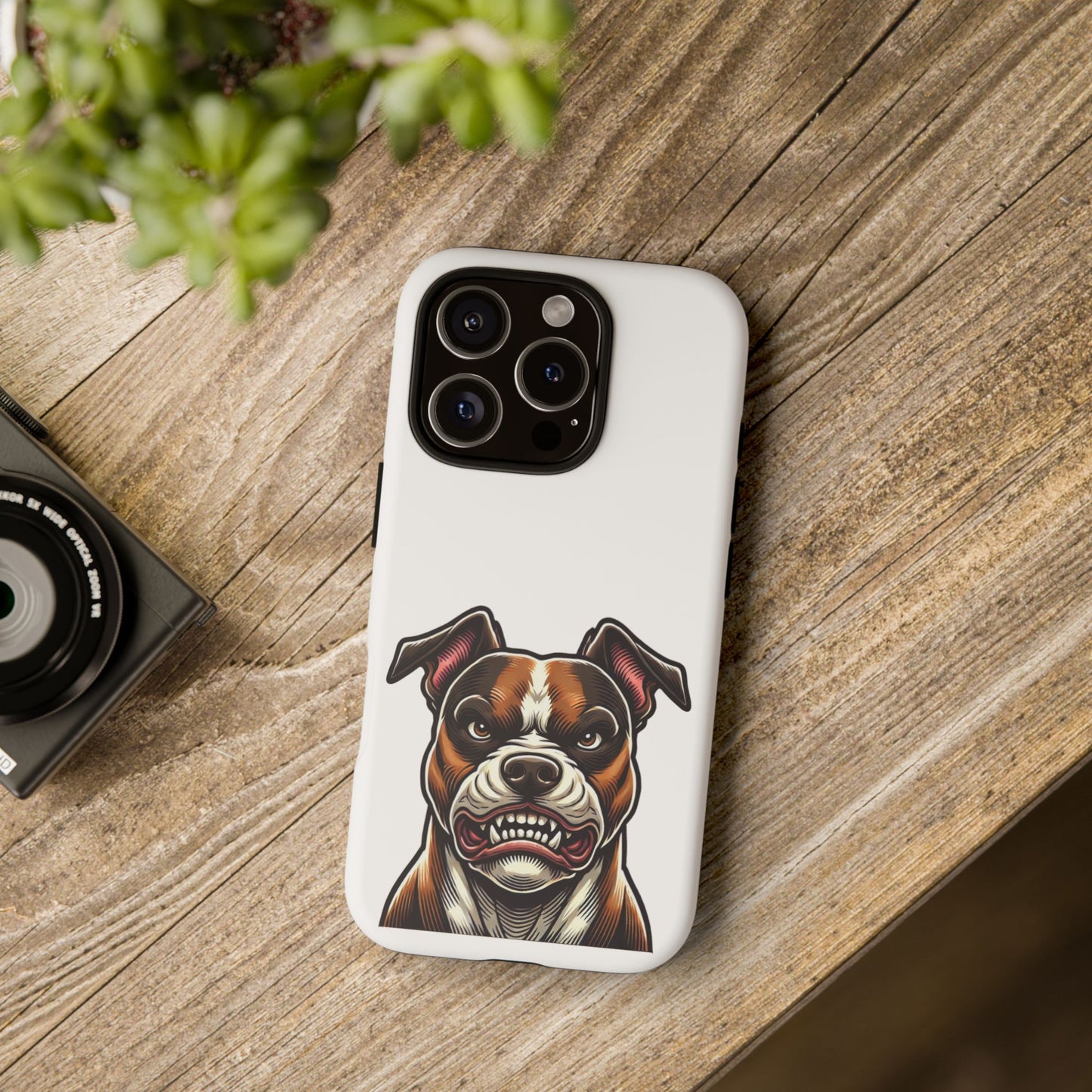Tough Cases: Pit Bull Design Phone Case for Animal Lovers