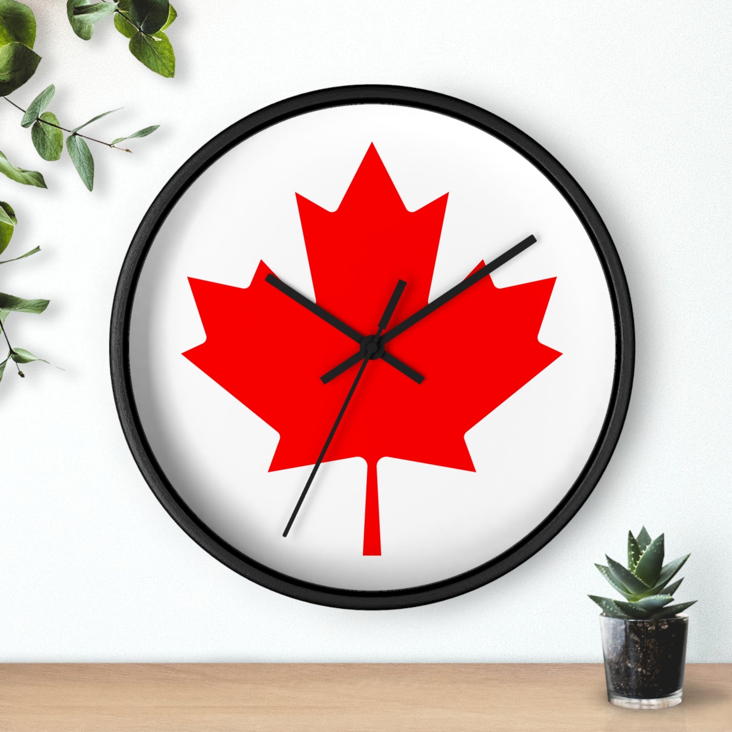 Canadian Maple Leaf Wall Clock - Perfect for Home & Office Decor