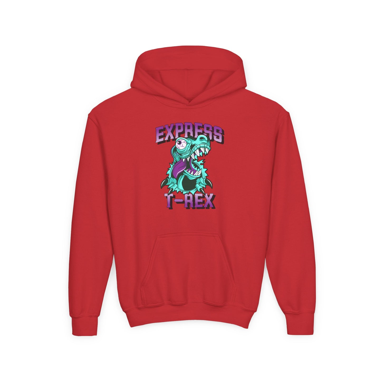 Youth T-Rex Express Hoodie for Boys - Fun & Comfy for Kids