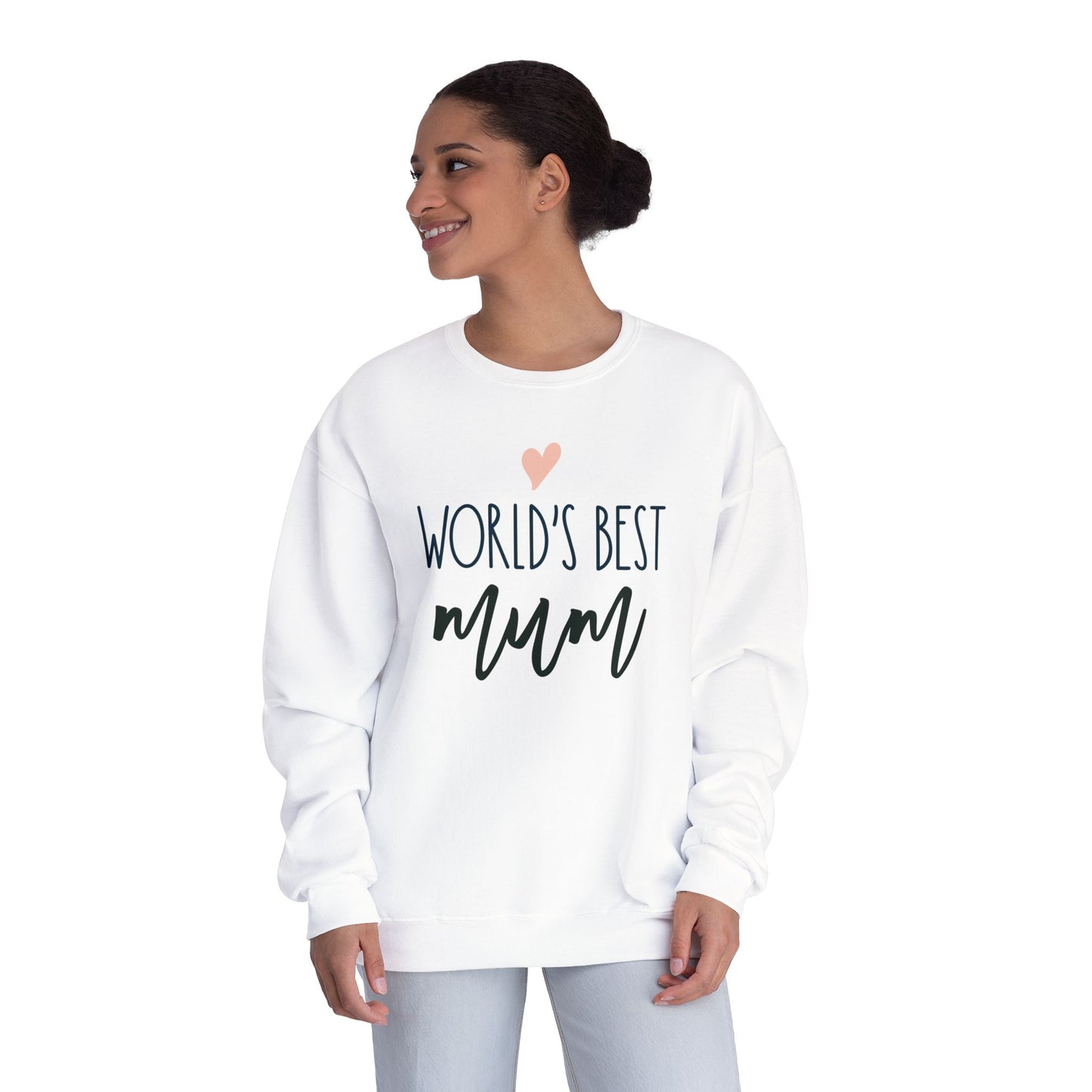 Women's Crewneck Sweatshirt World's Best Mum – Cozy Gift for Mothers