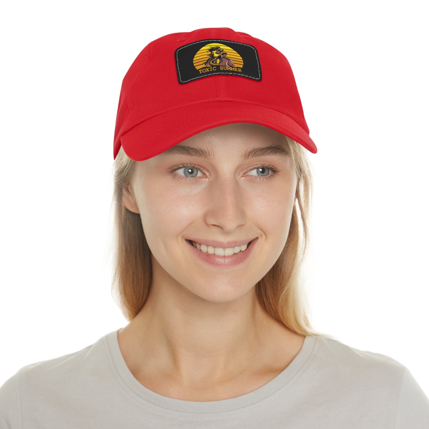 Toxic Summer Unisex Hat with Leather Patch - Cap for Summer Vibes