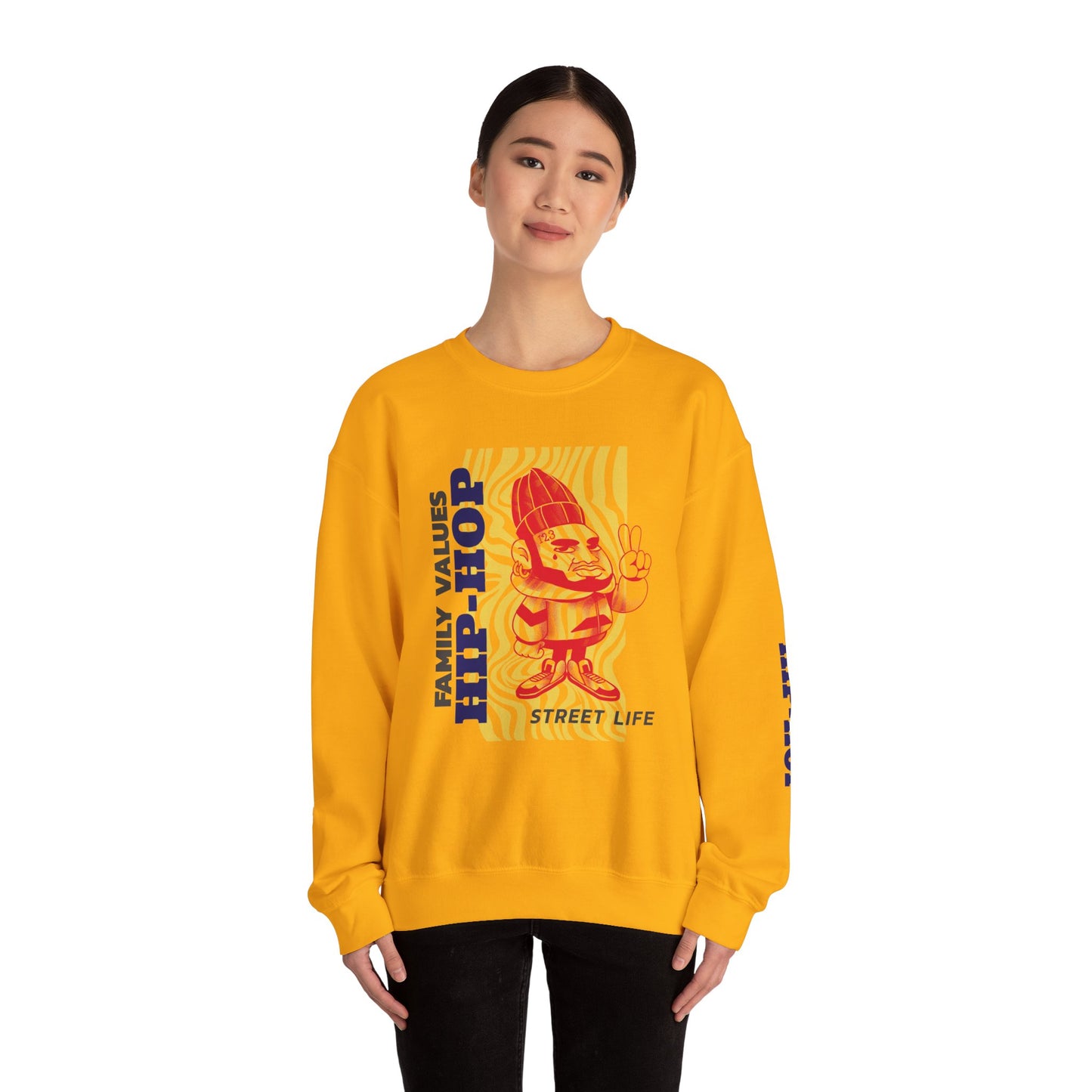 Men's Hip-Hop Crewneck Sweatshirt