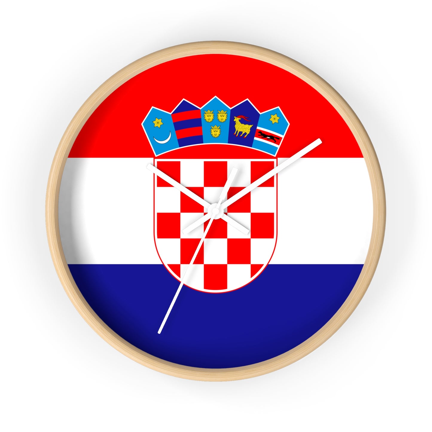 Croatian Flag Wall Clock - Elegant Home Decor for National Pride