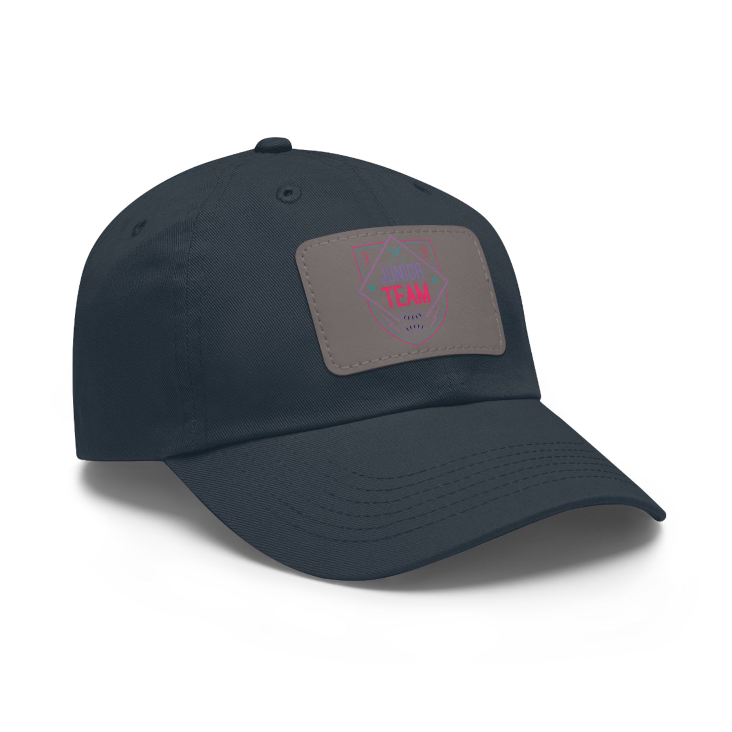 Junior Team Leather Patch Dad Hat | Casual Baseball Cap