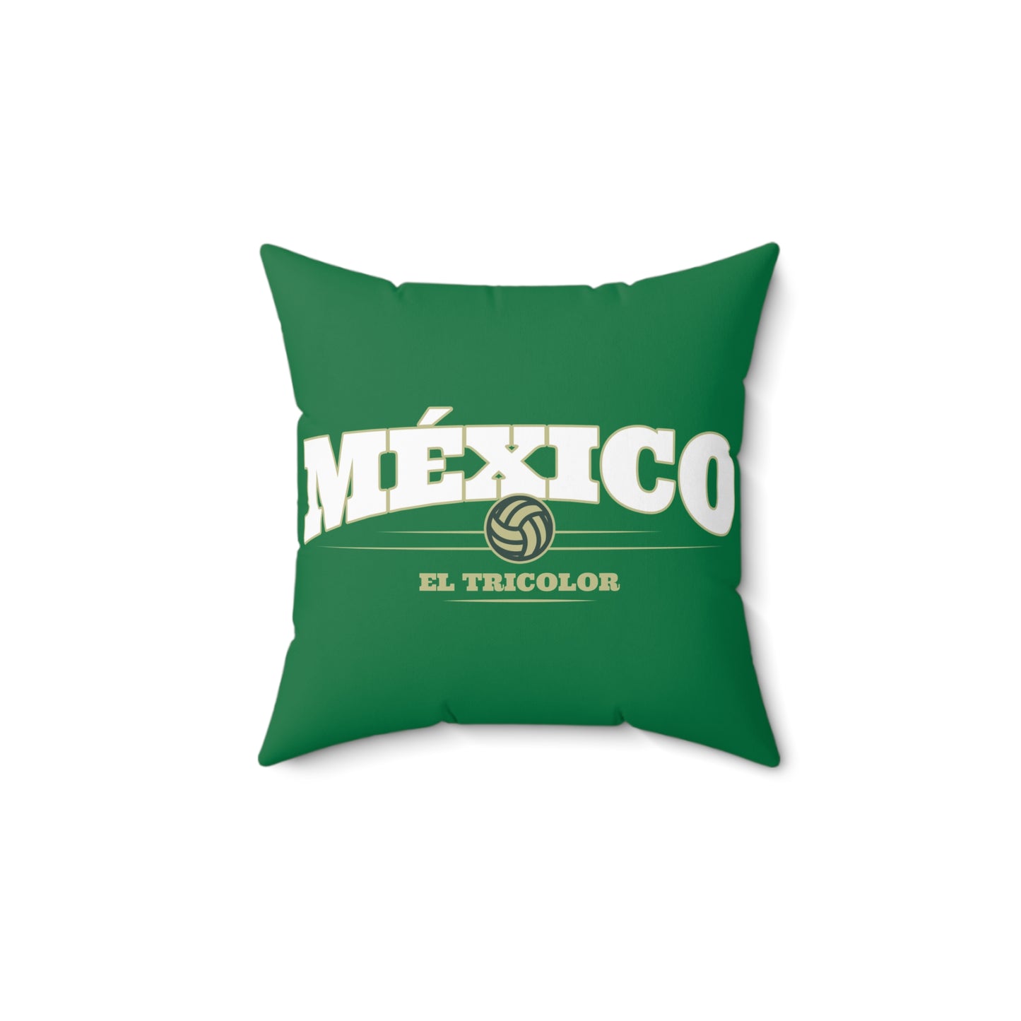 Soccer Pillow México El Tricolor Vibrant Green Home Decor