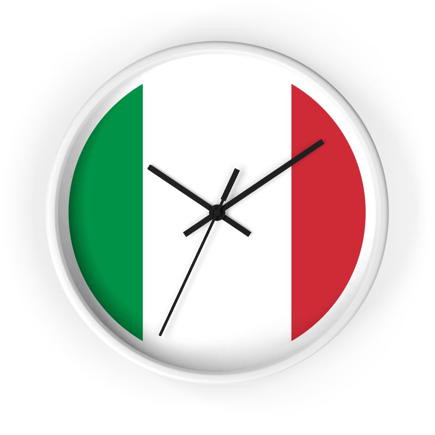 Italian Flag Wall Clock - Stylish Home Decor for Italy Lovers