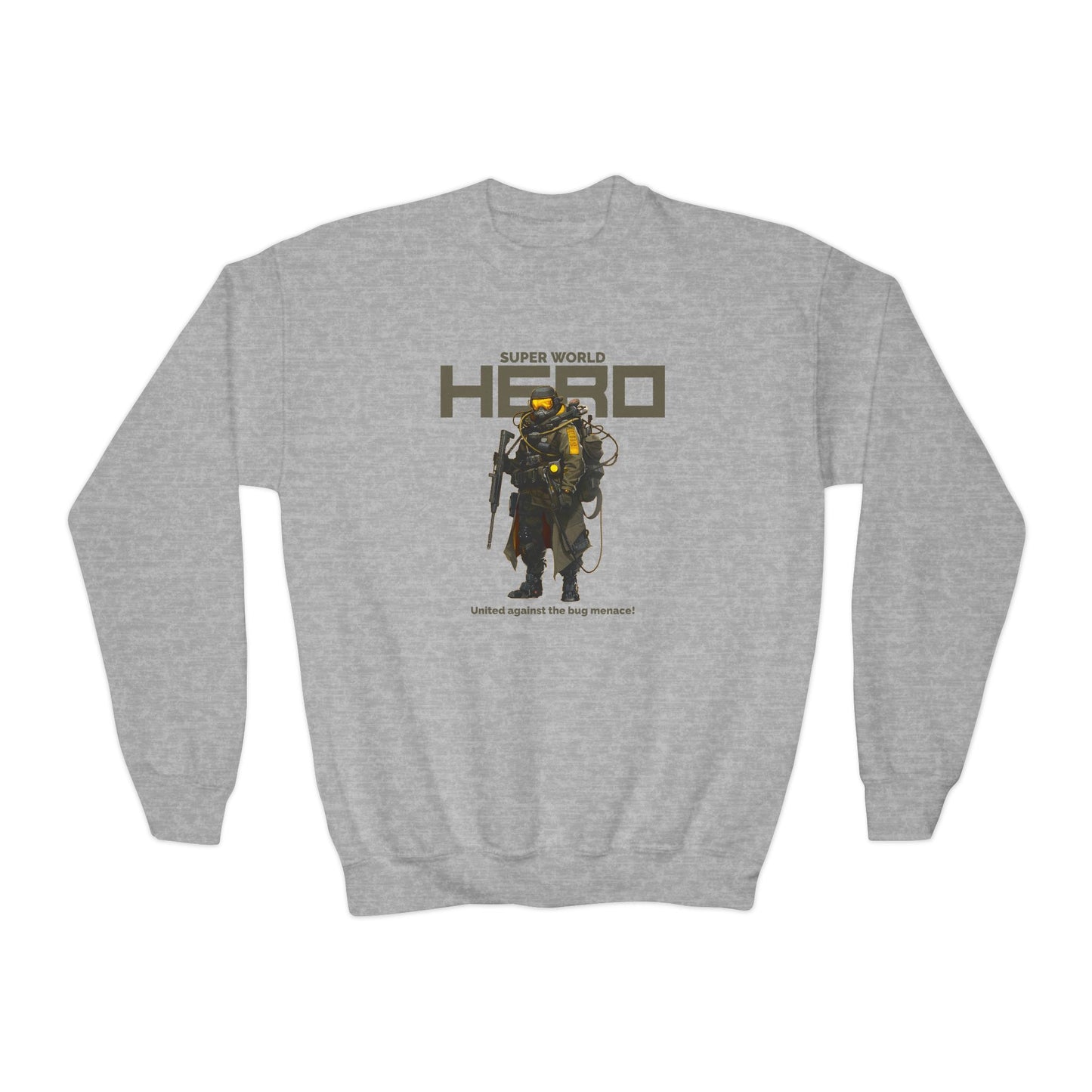 Youth Super World Hero Sweatshirt – Gamer Hoodie for Kids