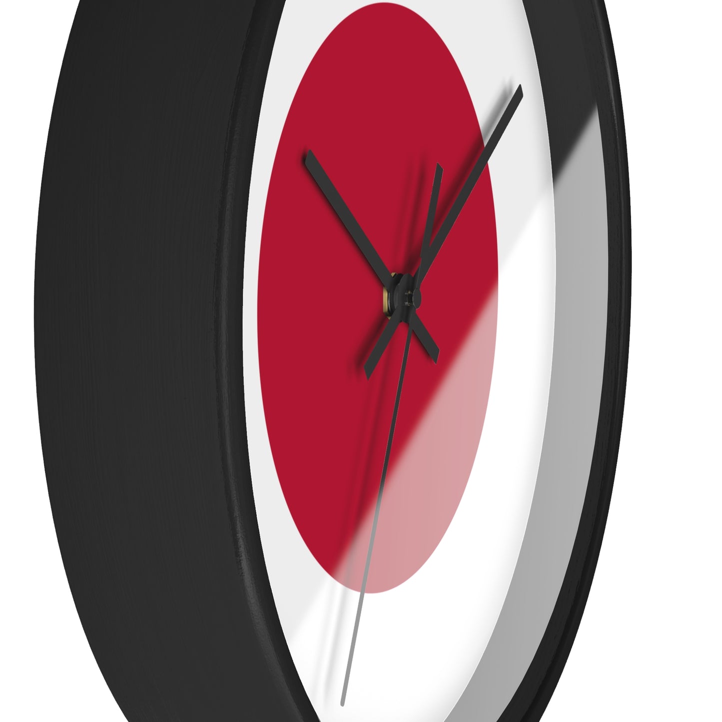 Minimalist Japanese Flag Wall Clock - Modern Decor for Home or Office