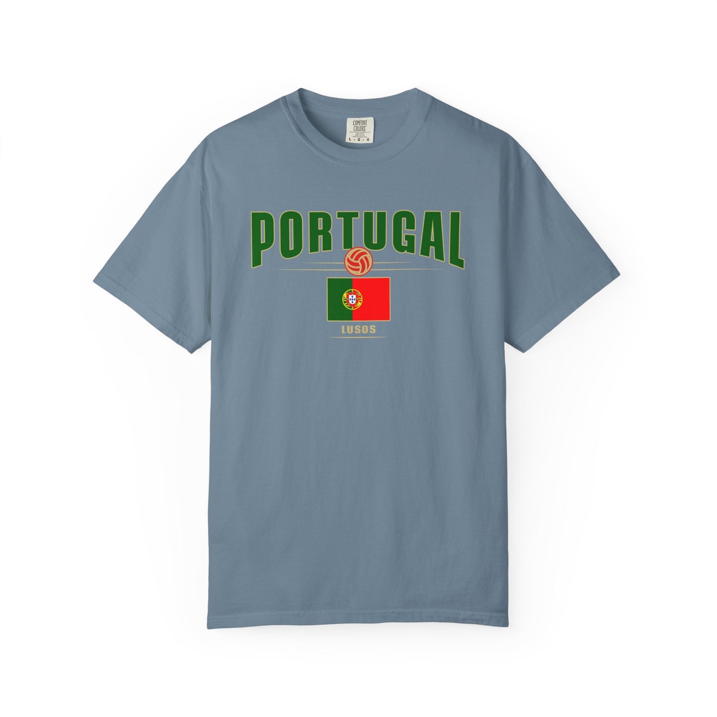 Portugal Garment-Dyed Unisex T-shirt - Perfect for Sports Events & Celebrations