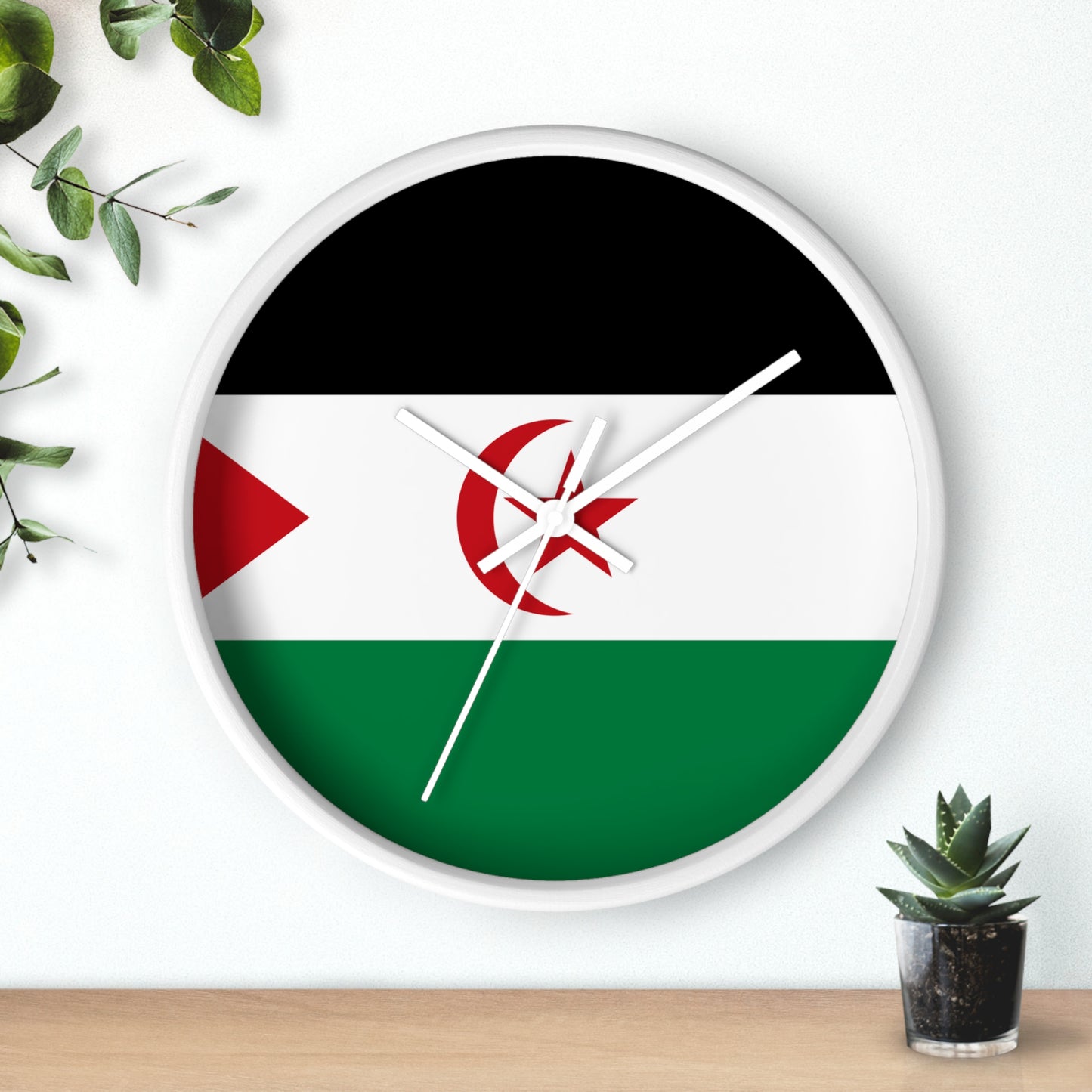Sahrawi Arab Democratic Republic Flag Wall Clock