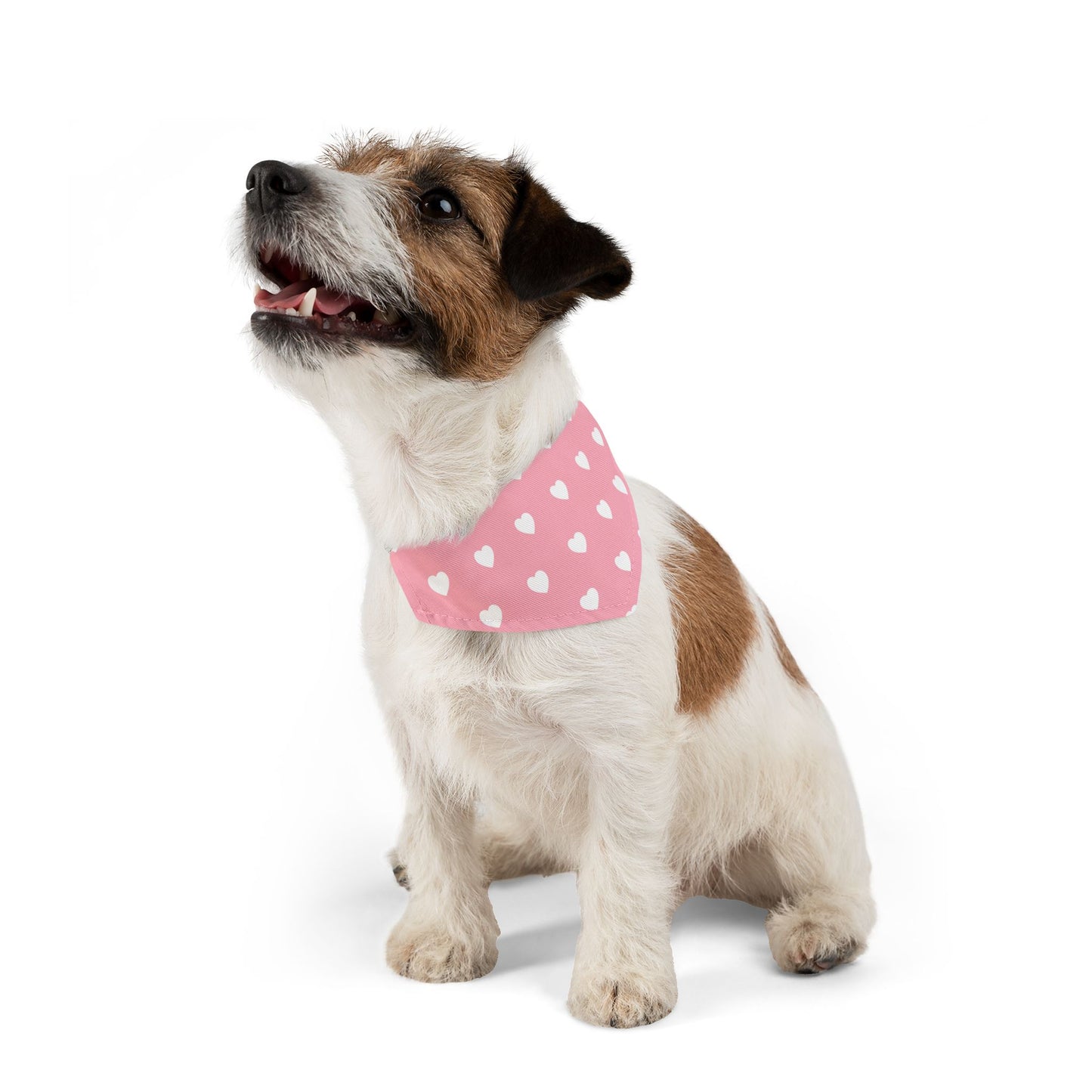 Love Heart Pattern Pet Bandana Collar for Dogs