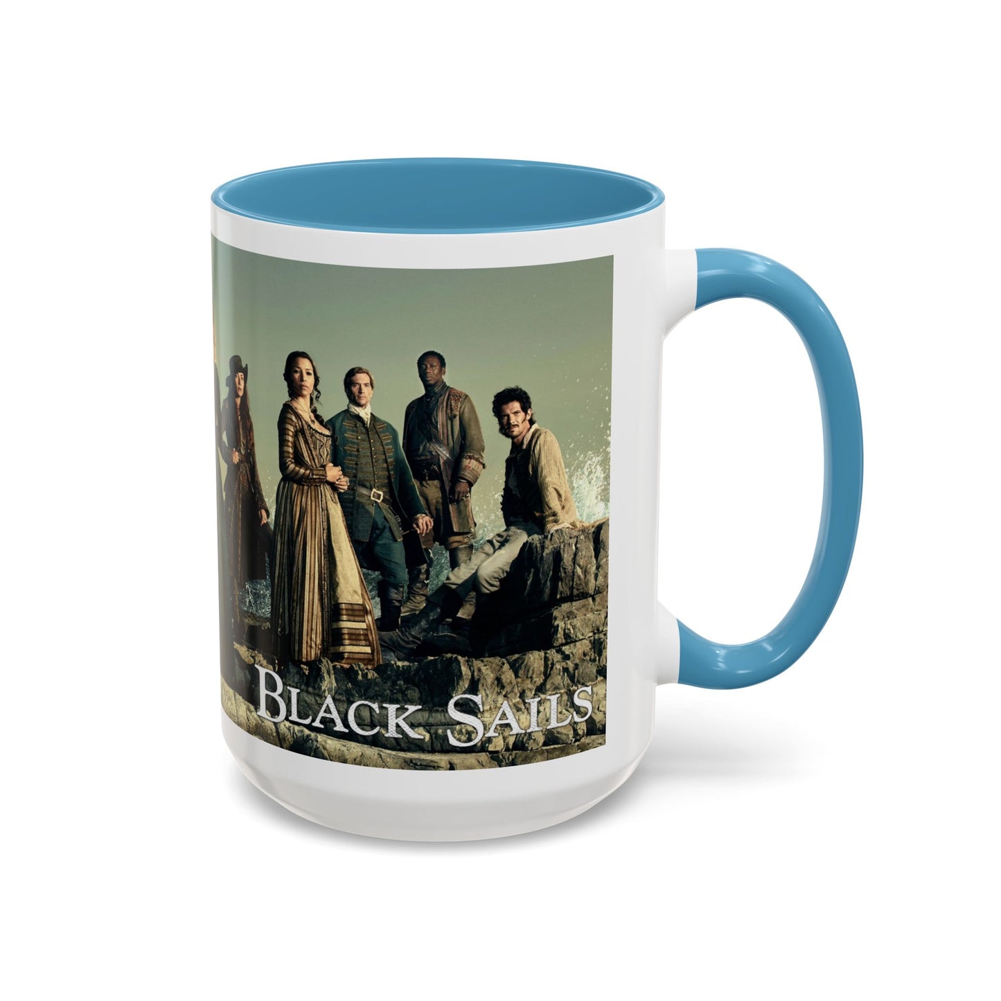 Black Sails Accent Coffee Mug - 11oz & 15oz | For Fans of Adventure & Pirates
