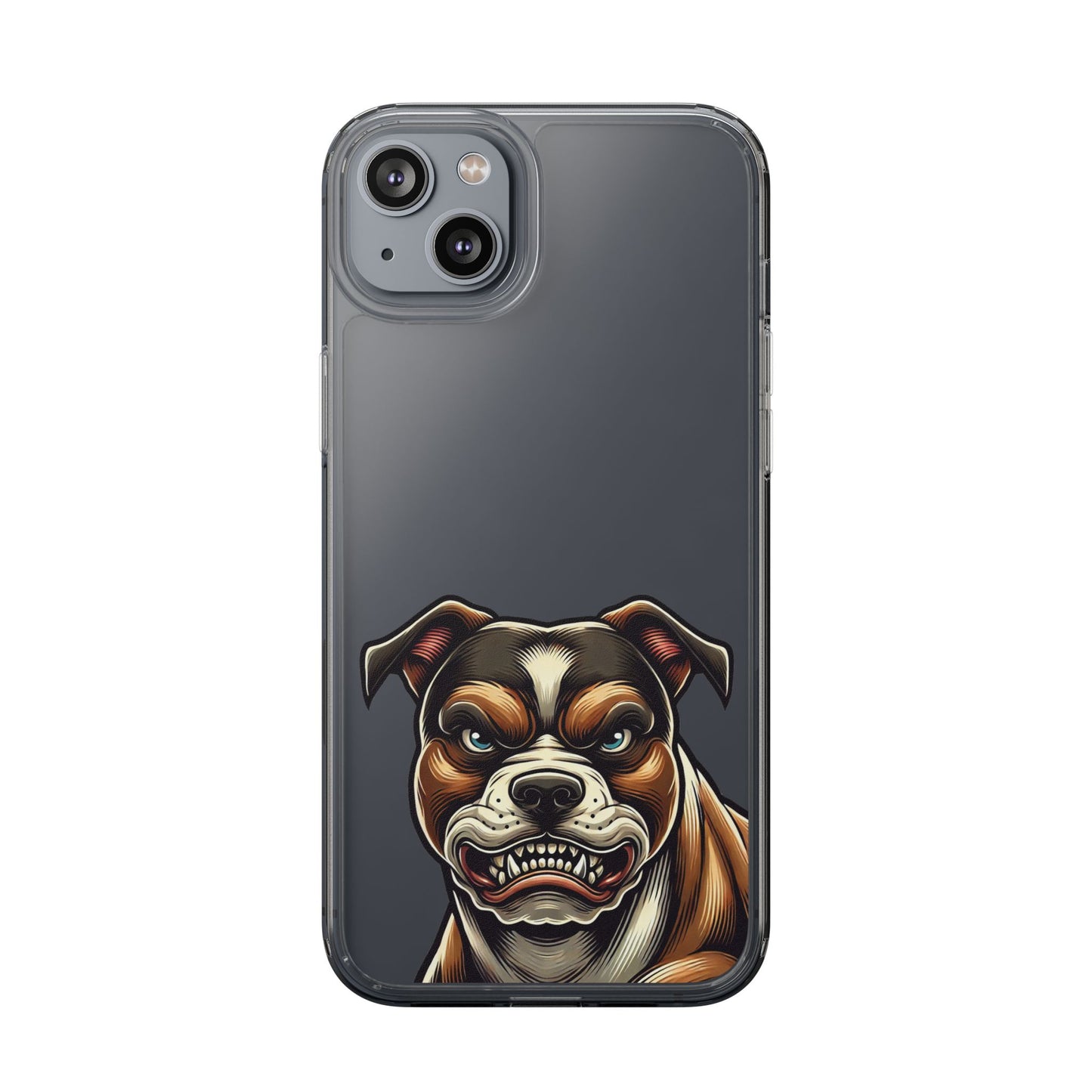 Pit Bull Print Clear Case - Perfect for Pet Lovers