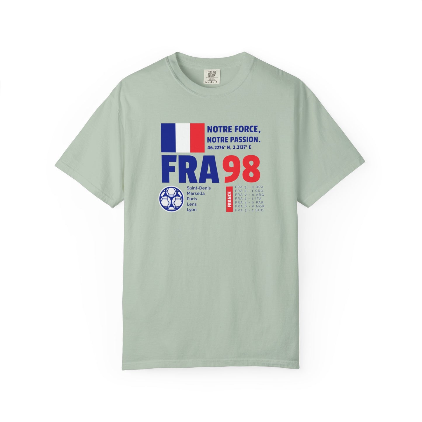 Unisex T-shirt France 98 Victory Celebrate French Passion