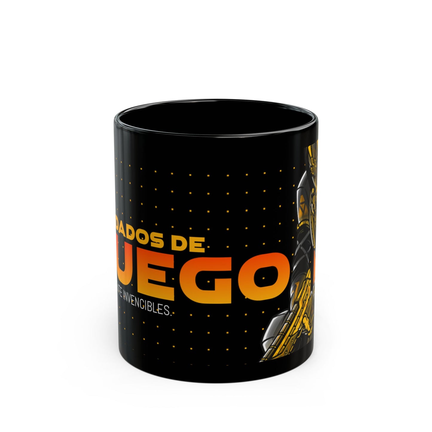 Cyberpunk Warrior-Themed Gaming Black Mug - Perfect for Gamers