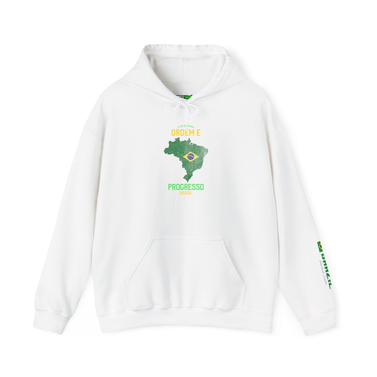 Unisex Hooded Sweatshirt Brazil Inspired 'Ordem e Progresso'