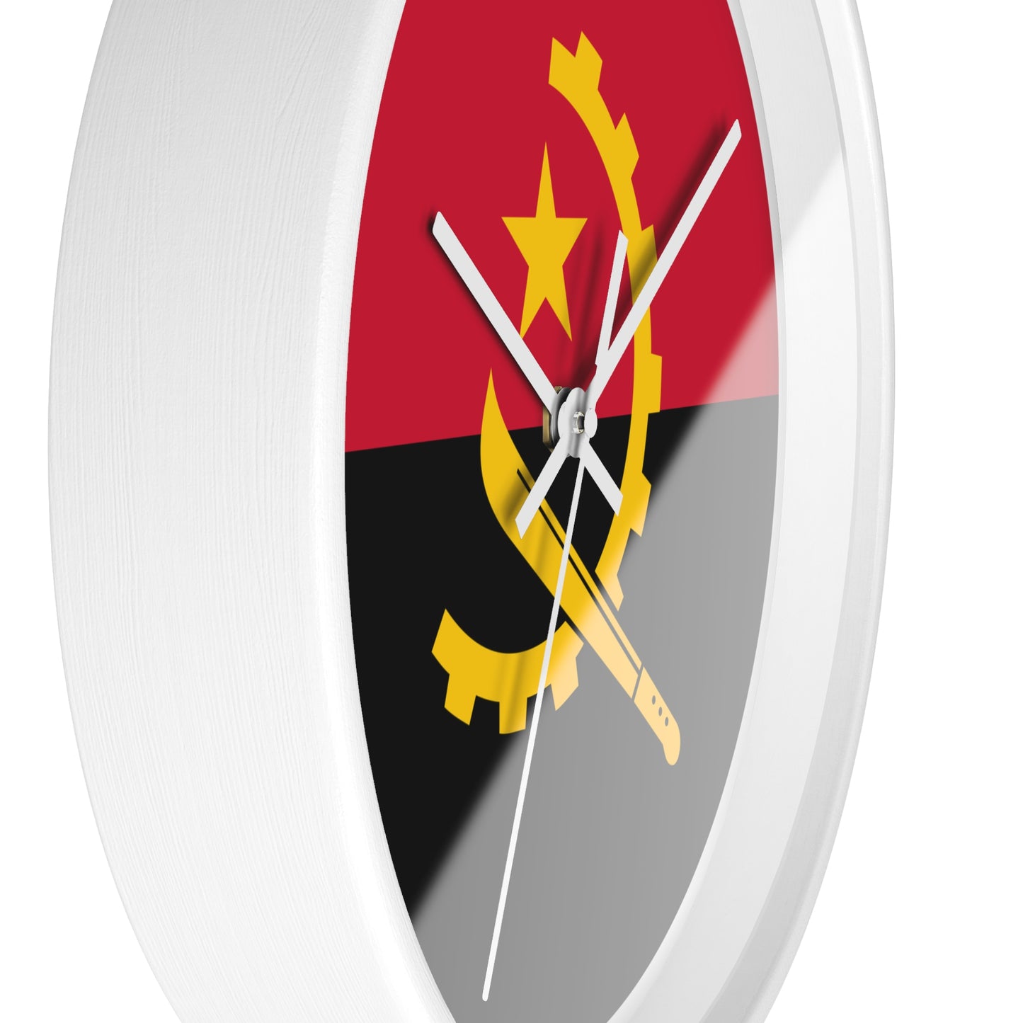 Angola Flag Wall Clock - Stylish Home Decor for Patriotic Enthusiasts