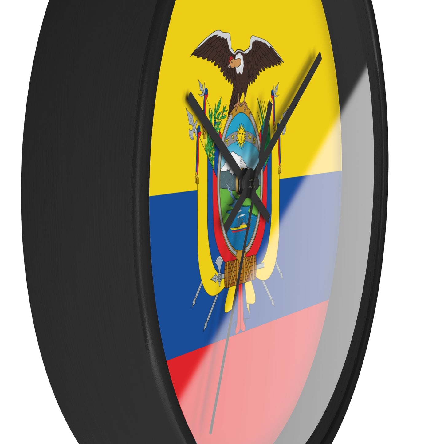 Ecuador Flag Wall Clock - Stylish Timepiece for Home & Office Décor