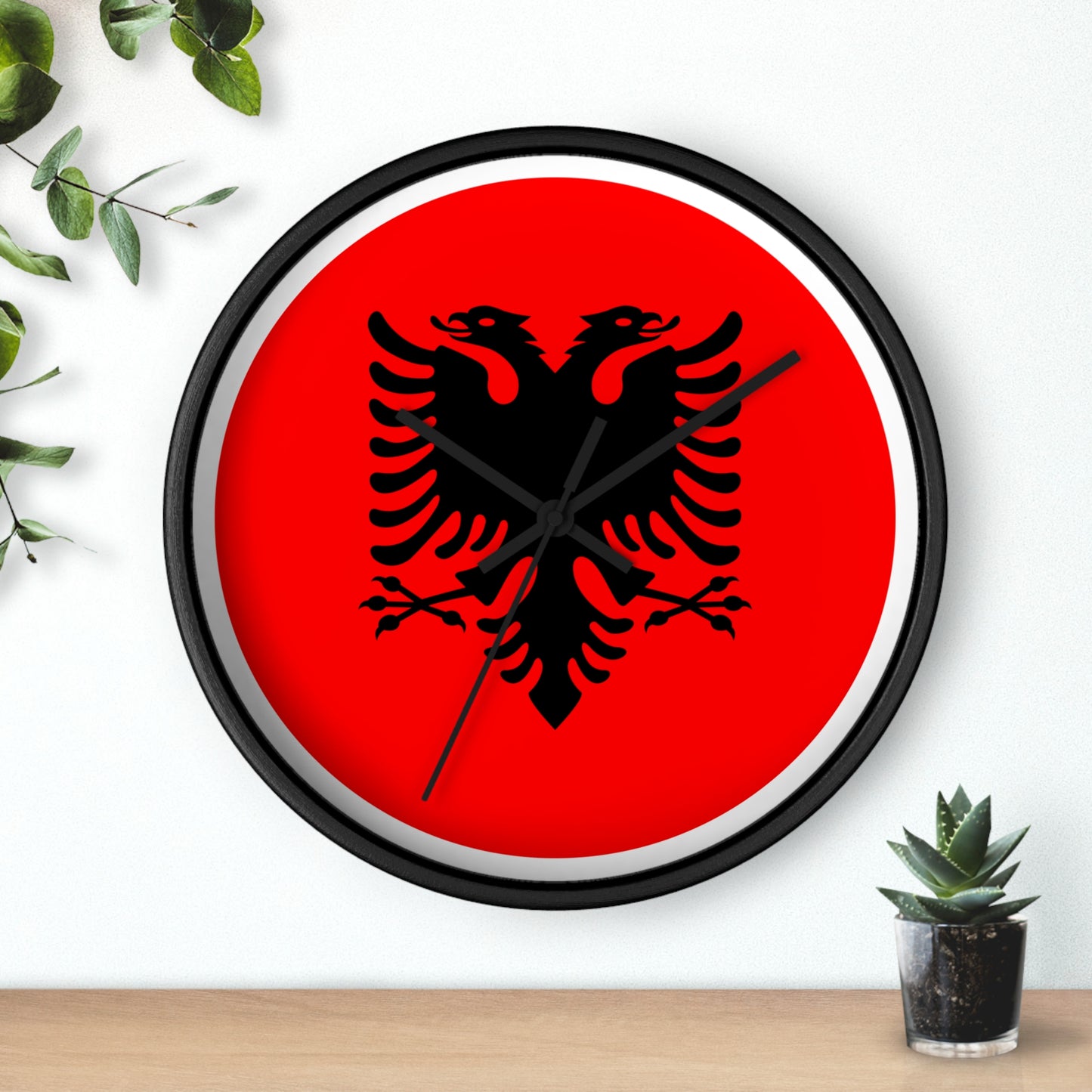 Albanian Eagle Wall Clock | Home Decor | Unique Gift for Albania Enthusiasts