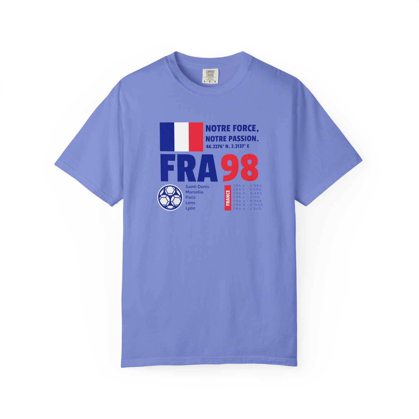 Unisex T-shirt France 98 Victory Celebrate French Passion
