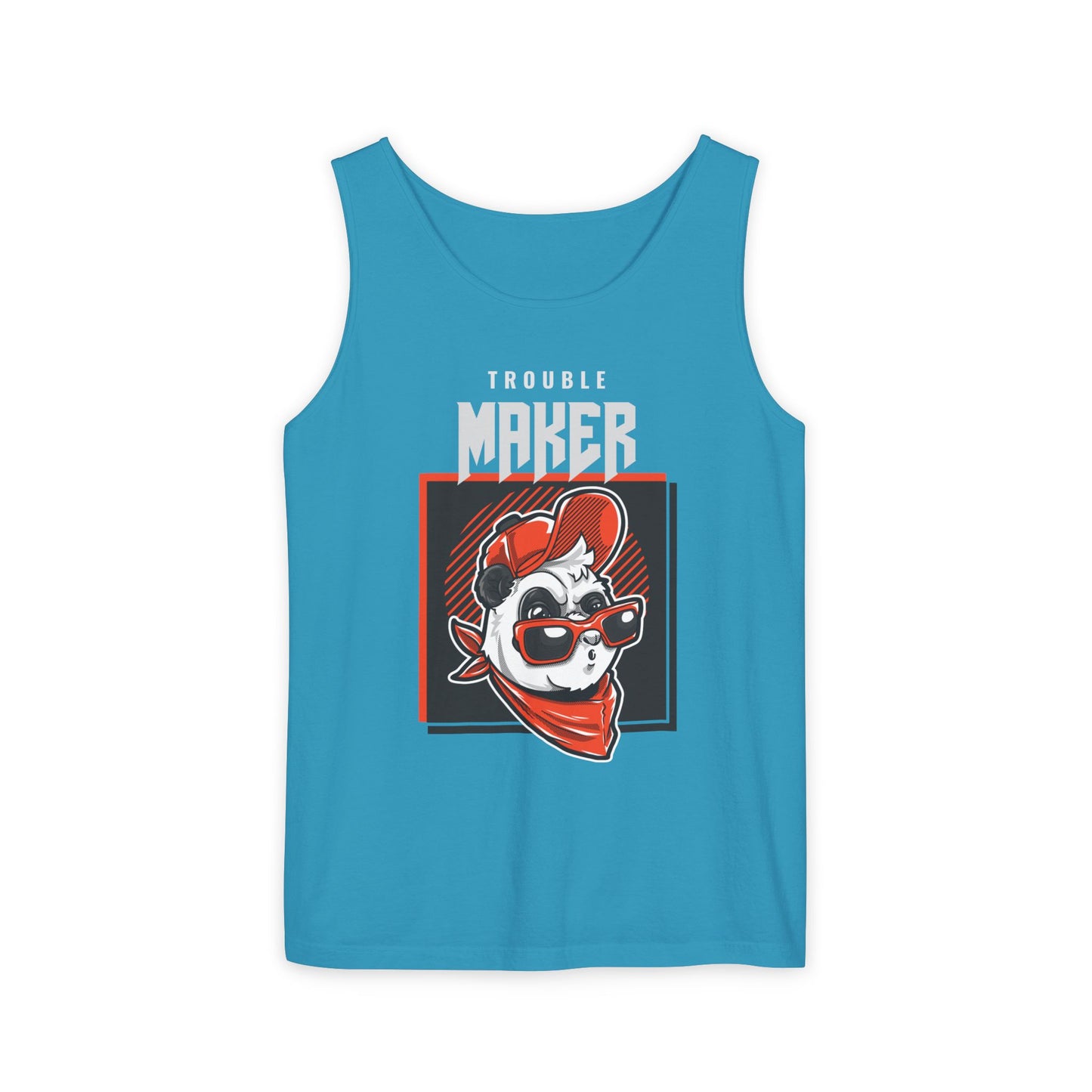 Men's Tank Top Cool Panda Trouble Maker Playful & Casual Summer Wear