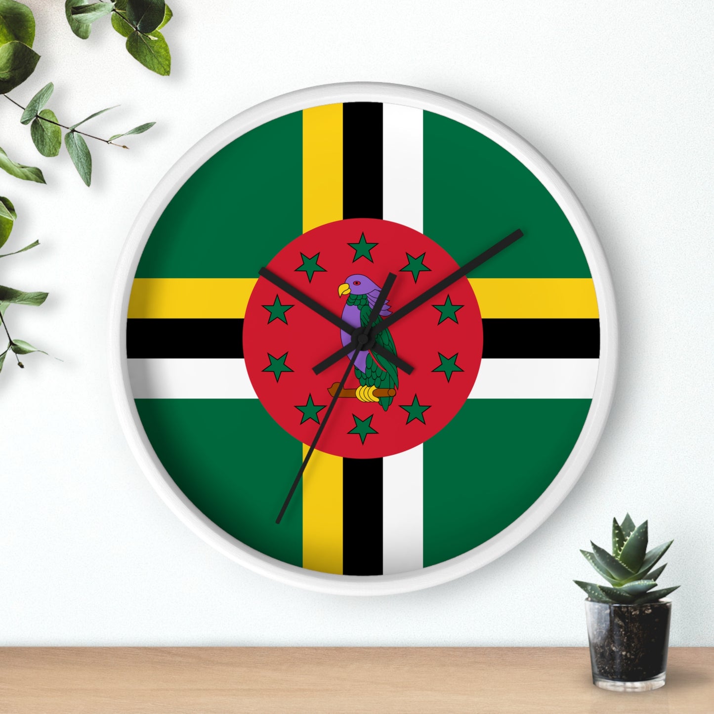 Dominica Flag Wall Clock | Vibrant Caribbean Home Decor