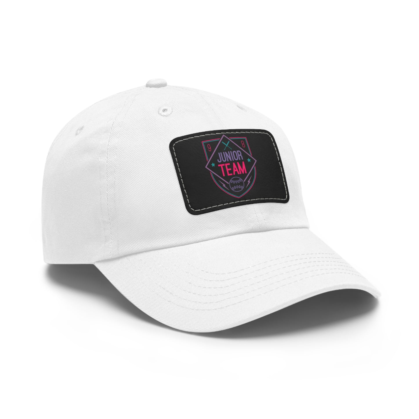 Junior Team Leather Patch Dad Hat | Casual Baseball Cap