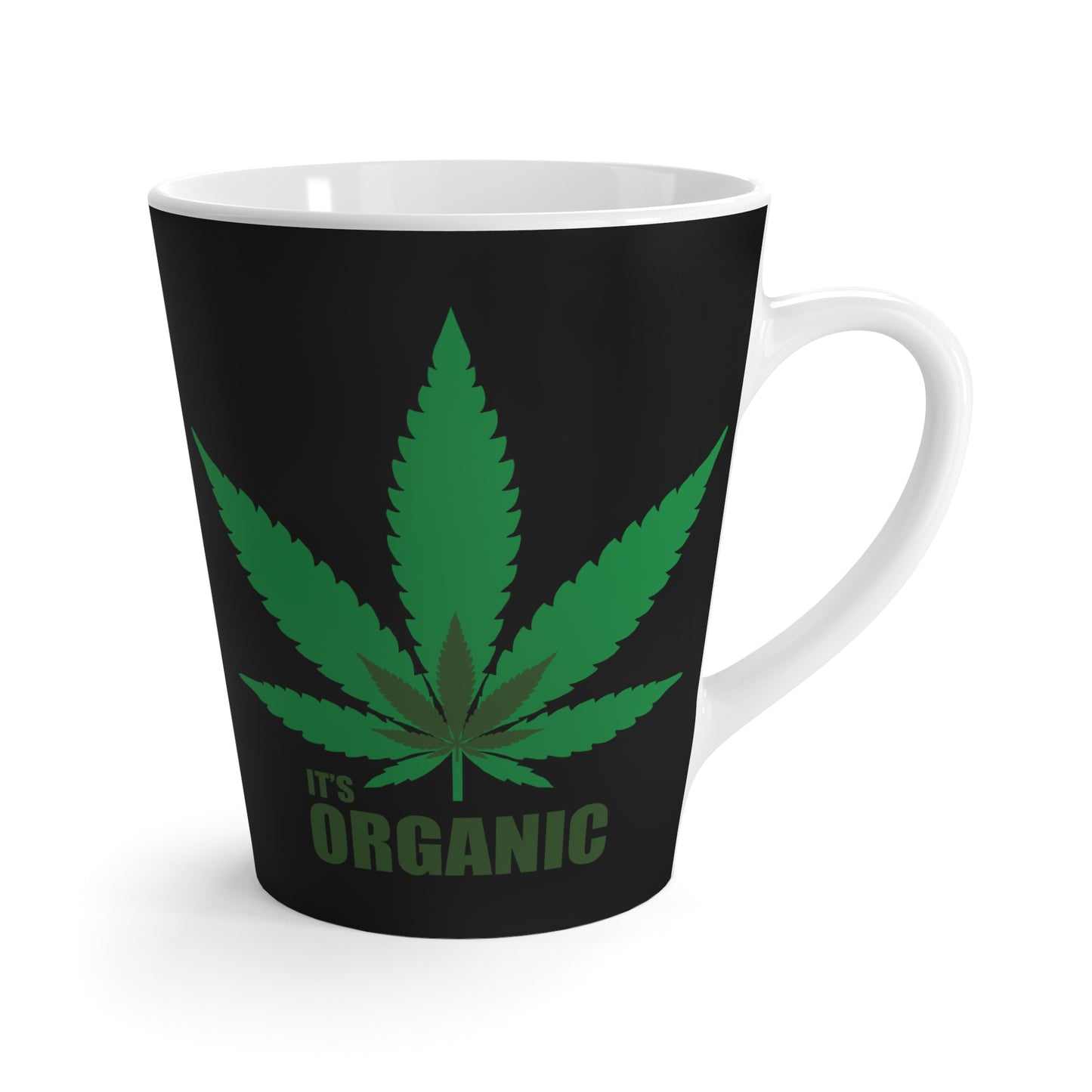 Organic Cannabis Latte Mug - Eco-Friendly Coffee Cup for Plant Lovers