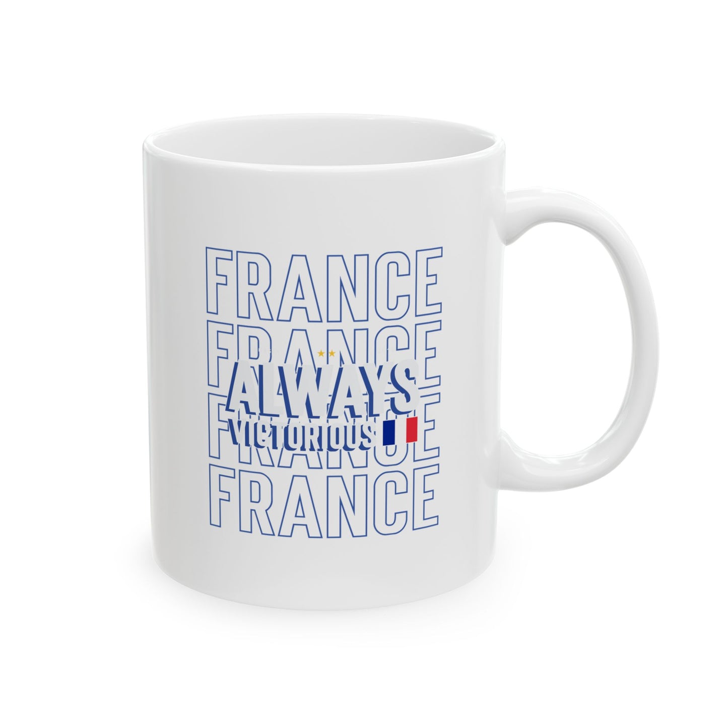 Football FRANCE Freedom Ceramic Mug 11oz Perfect Gift for Coffee Lovers