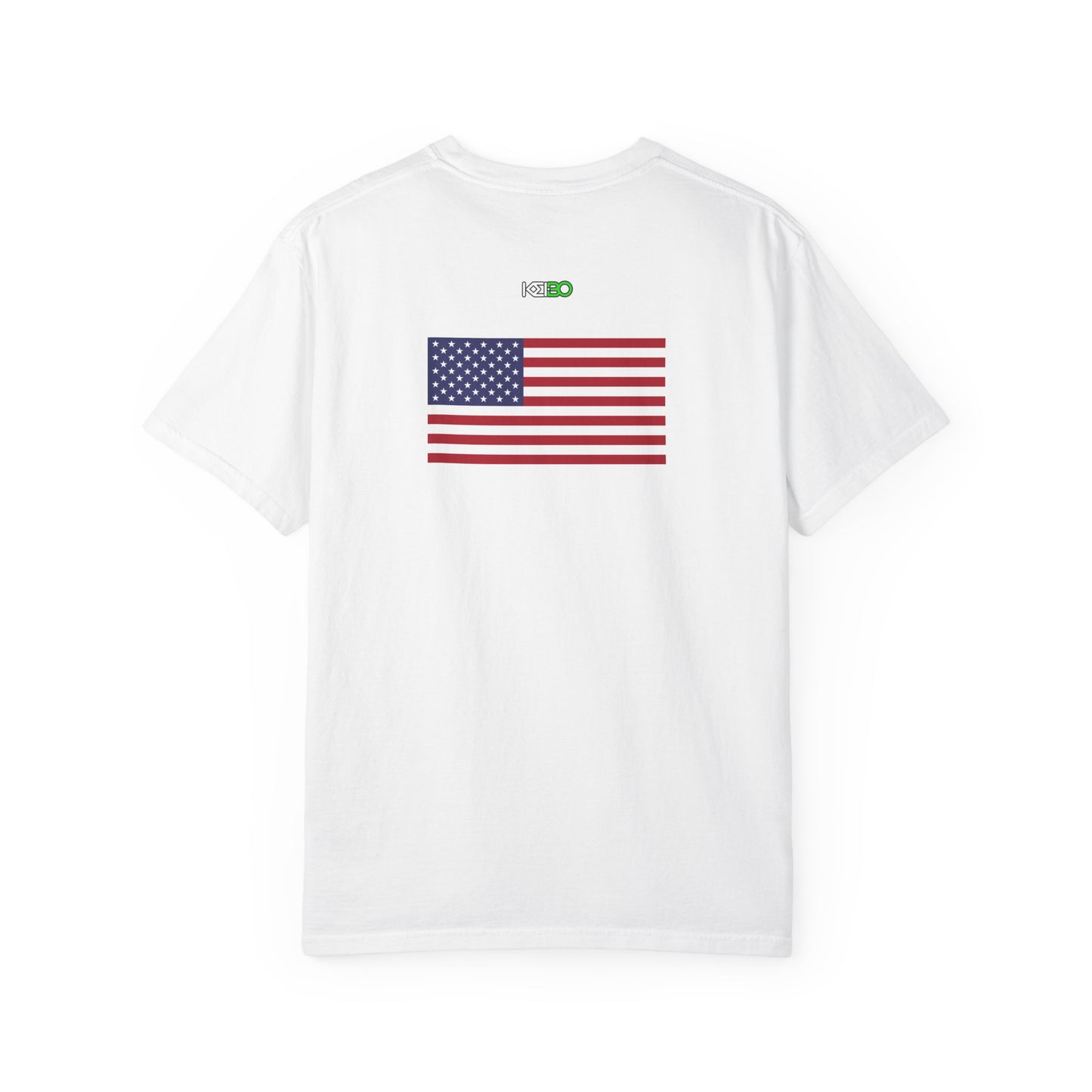 Unisex Garment-Dyed T-Shirt with American Flag