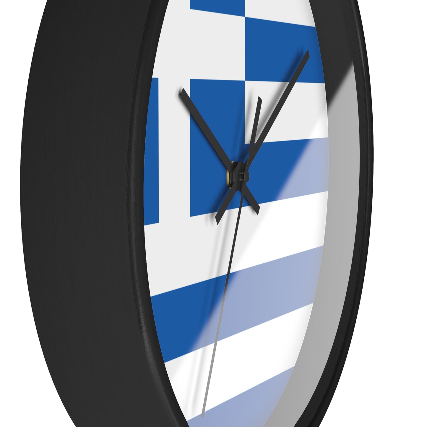 Greece Flag Wall Clock - Blue and White Home Decor