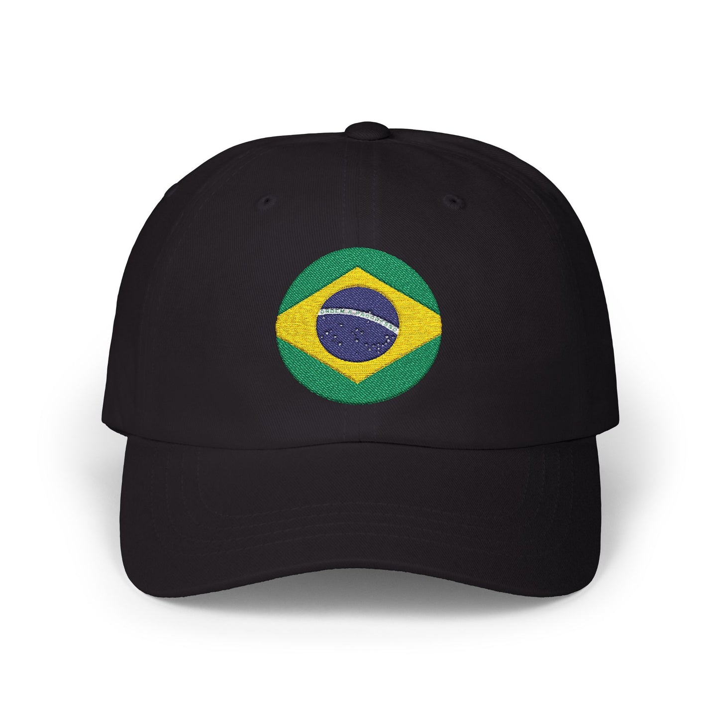 Embroidered Brazil Flag Classic Dad Cap - Casual Summer Hat