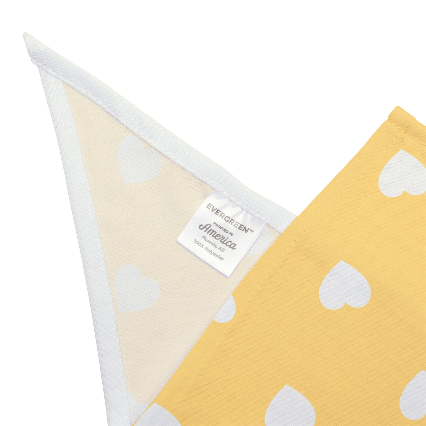 Love Heart Pattern Pet Bandana - Cute Puppy Accessory