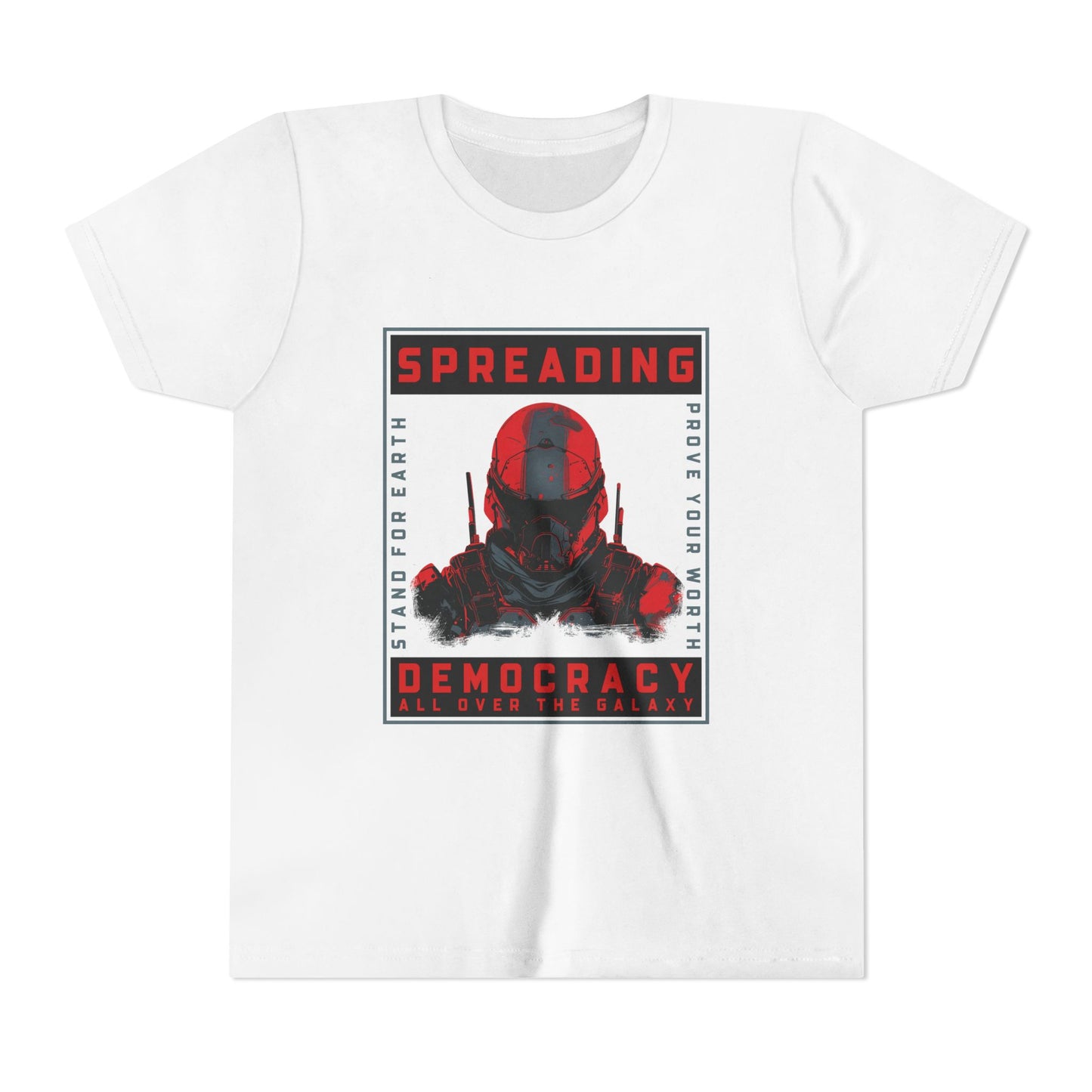 Spreading Democracy Youth Tee – Galactic Theme for Young Activists
