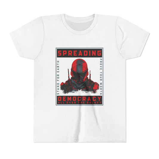 Spreading Democracy Youth Tee – Galactic Theme for Young Activists