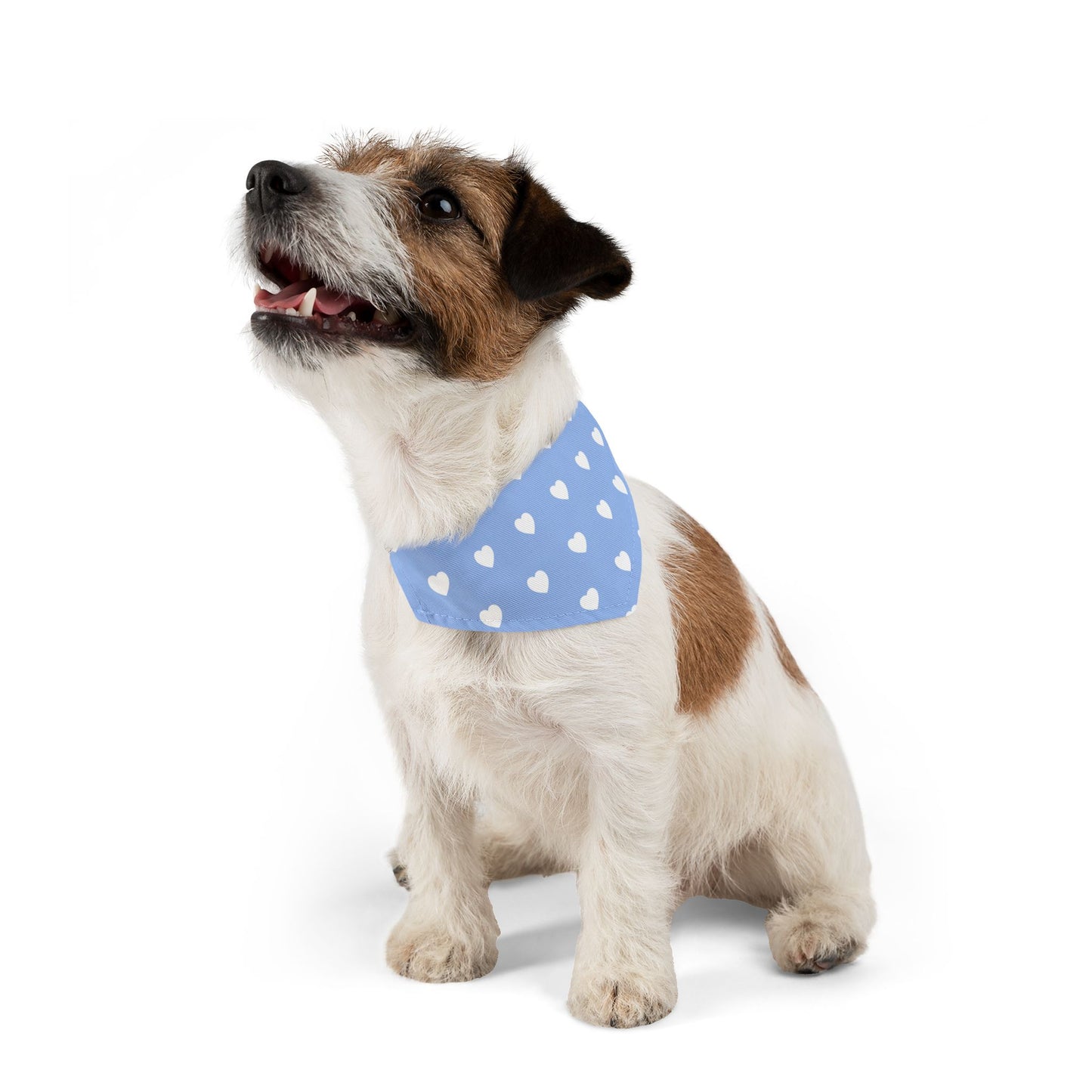 Love Heart Pattern Pet Bandana Collar for Dogs