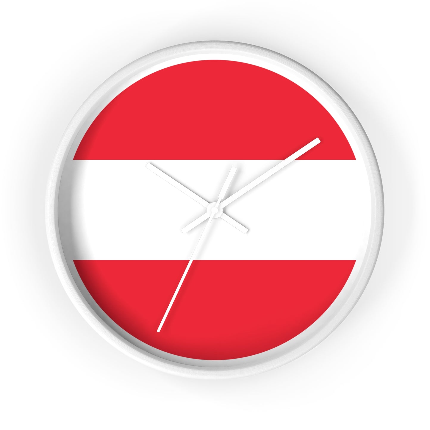 Austrian Flag Wall Clock - Unique Home Decor for Austria Lovers