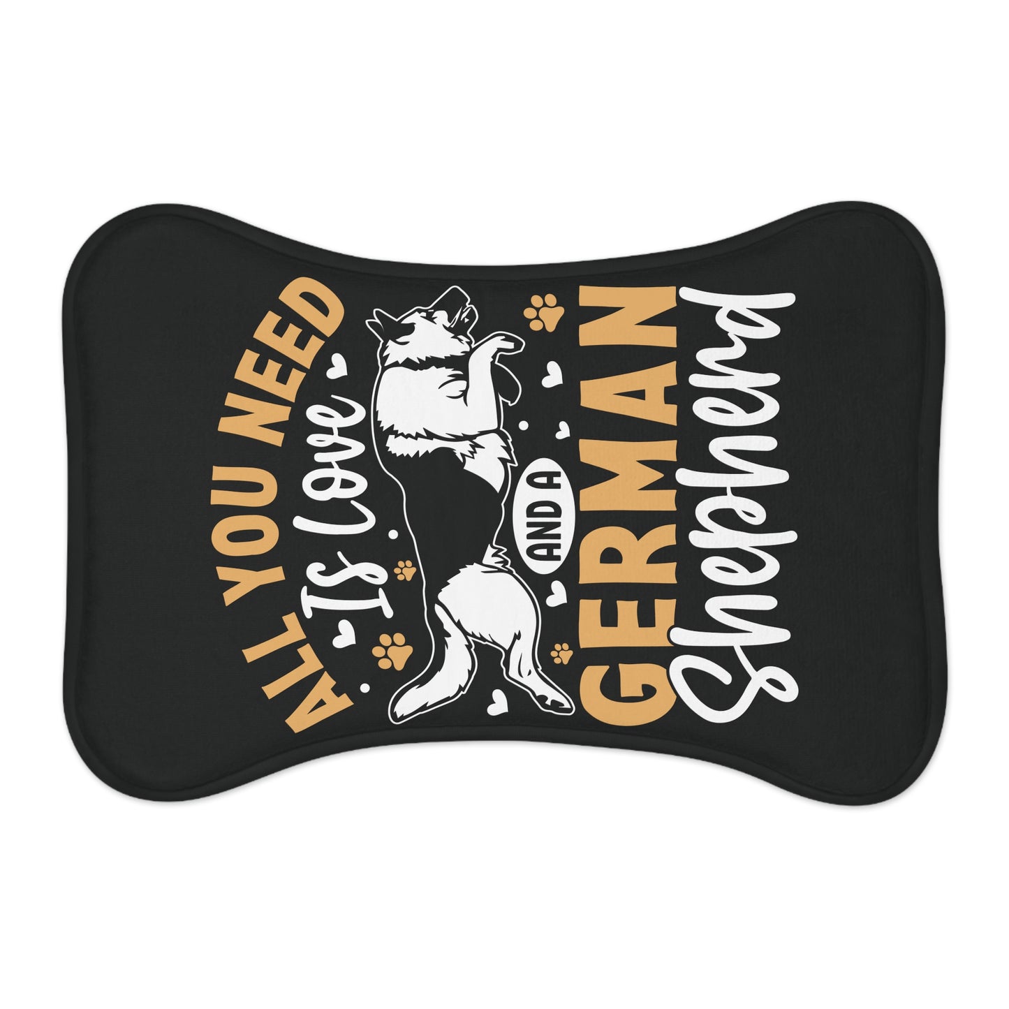 Personalyzed Dog Feeding Mat German Shepherd Pet Mat for Dog Lovers