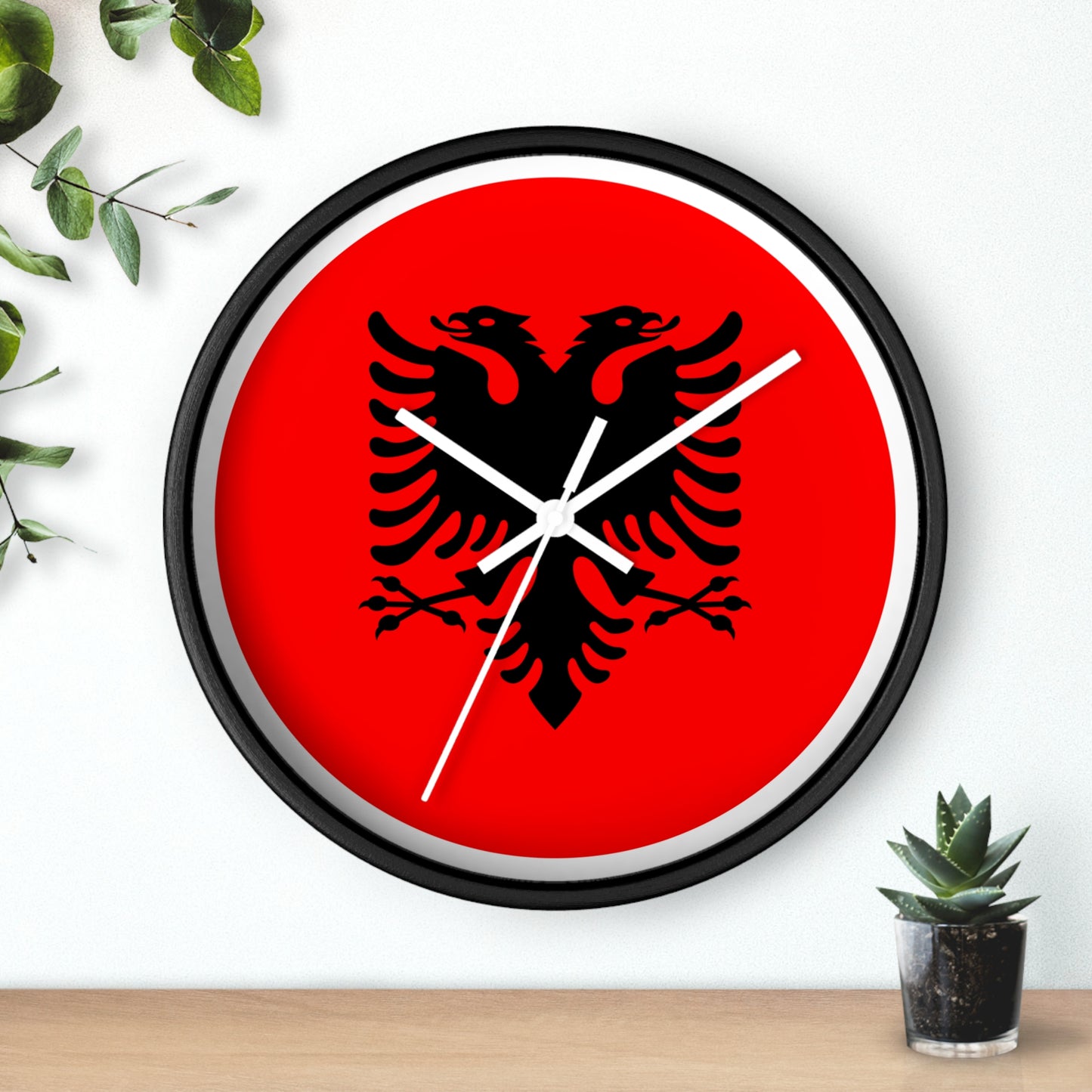 Albanian Eagle Wall Clock | Home Decor | Unique Gift for Albania Enthusiasts