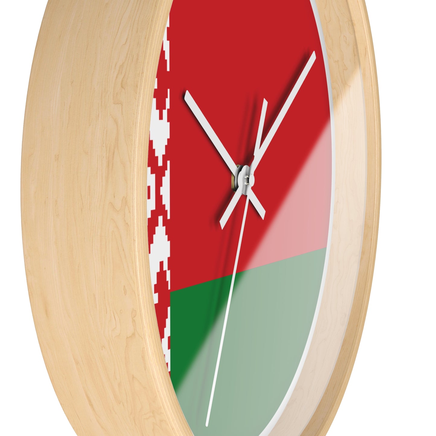 Belarusian Pride Wall Clock - Stylish Home Decor with National Colors