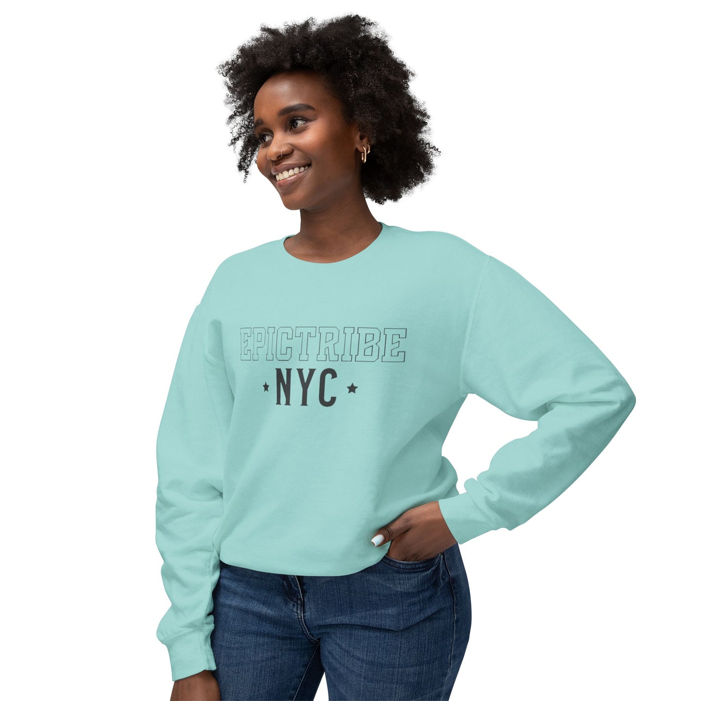 Women's Lightweight Sweatshirt EpicTribe NYC - Casual Urban Fashion