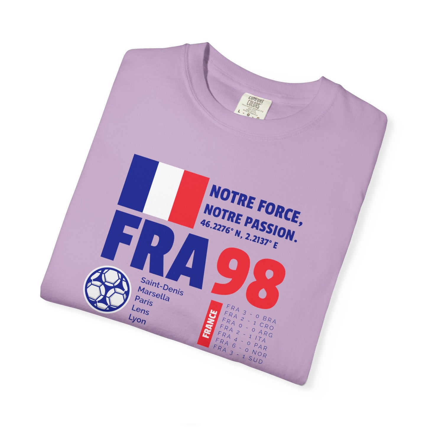 Unisex T-shirt France 98 Victory Celebrate French Passion