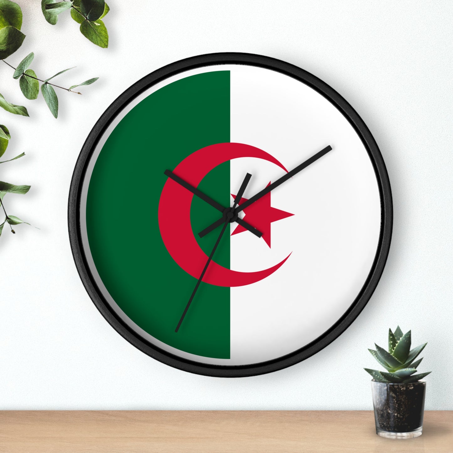 Algerian Flag Wall Clock - Stylish Home Decor for National Pride