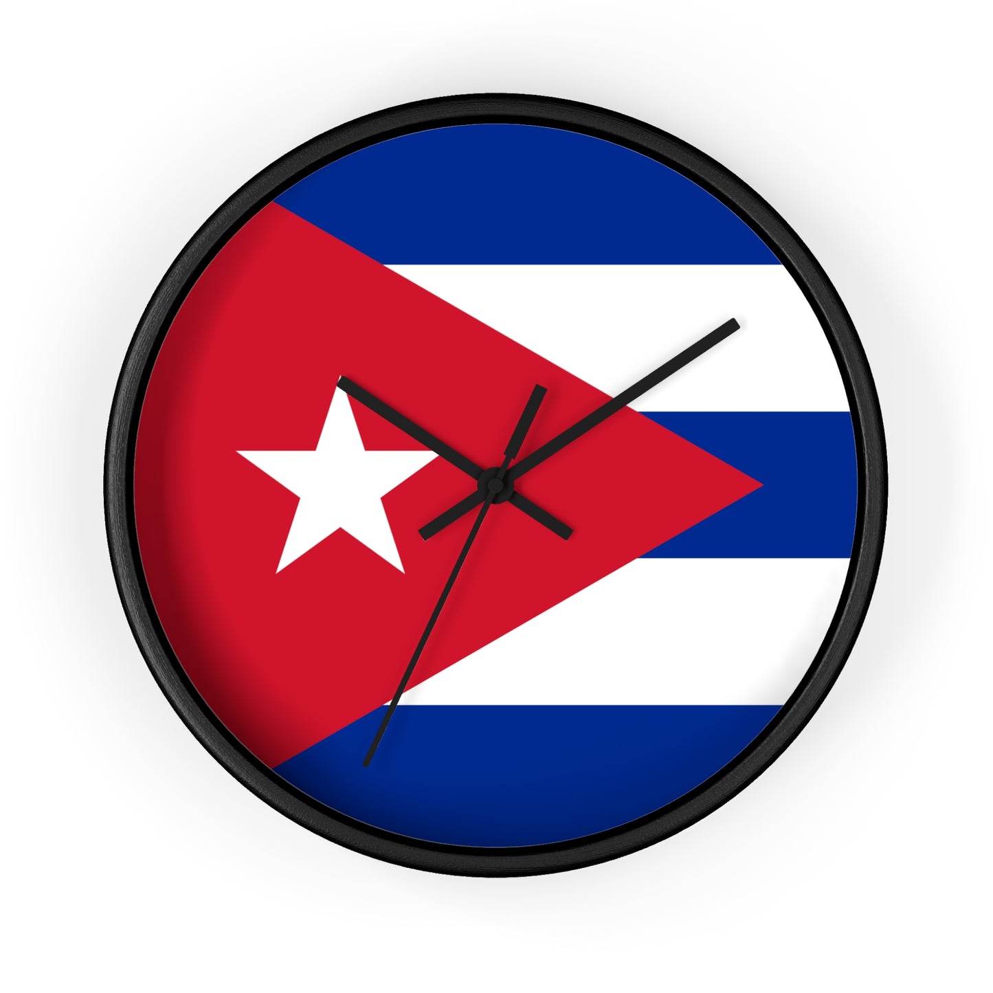 Cuban Flag Wall Clock – Vibrant Decor for Home & Office